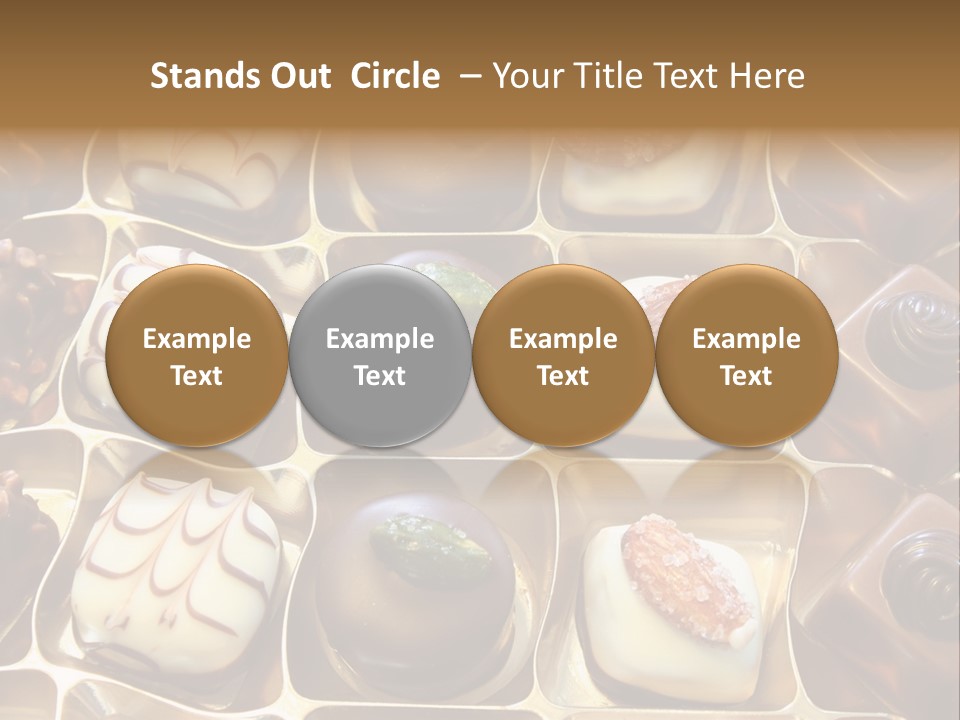 An Array Of Chocolates. PowerPoint Template