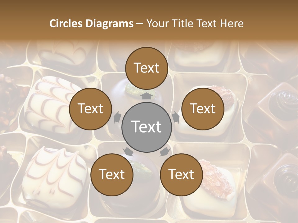 An Array Of Chocolates. PowerPoint Template