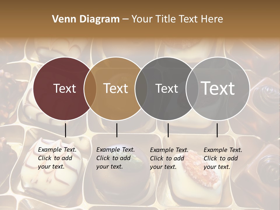 An Array Of Chocolates. PowerPoint Template