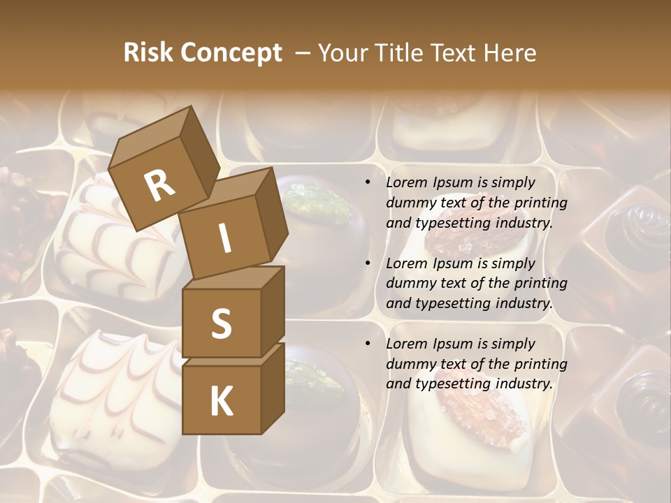 An Array Of Chocolates. PowerPoint Template