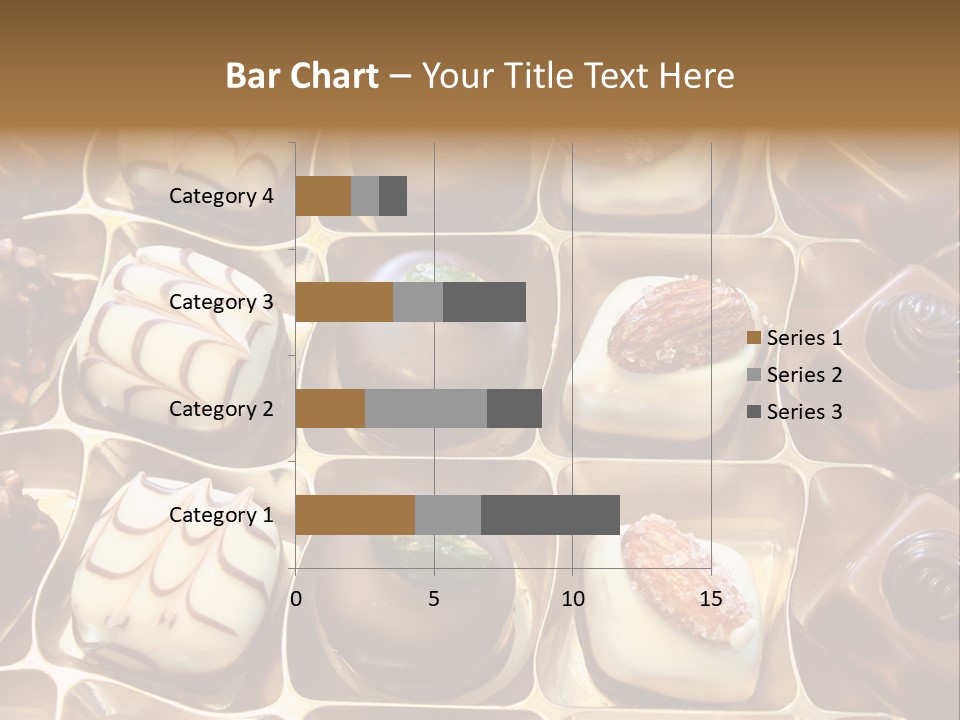 An Array Of Chocolates. PowerPoint Template