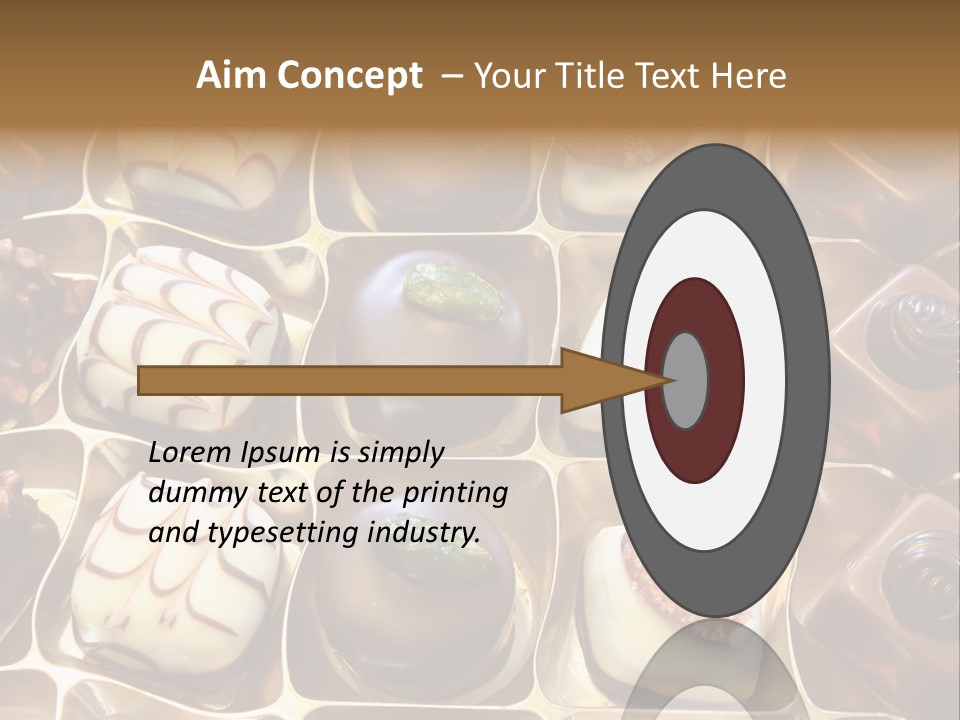 An Array Of Chocolates. PowerPoint Template