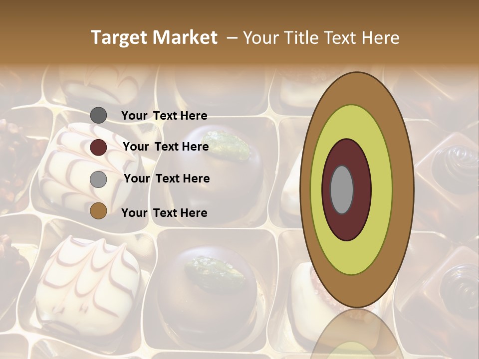 An Array Of Chocolates. PowerPoint Template