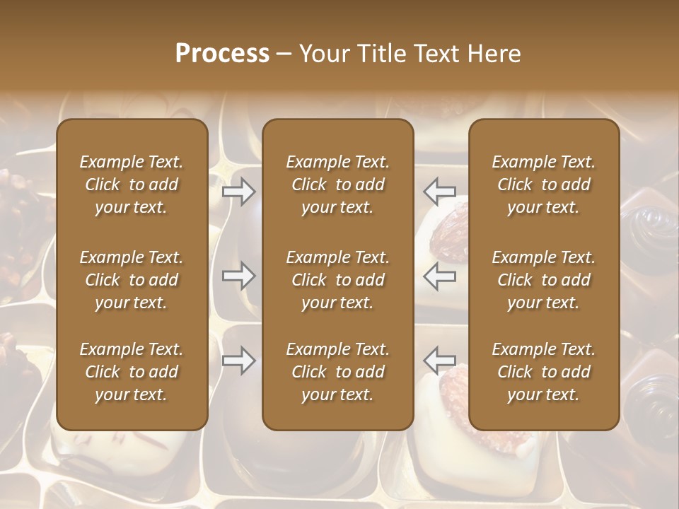 An Array Of Chocolates. PowerPoint Template