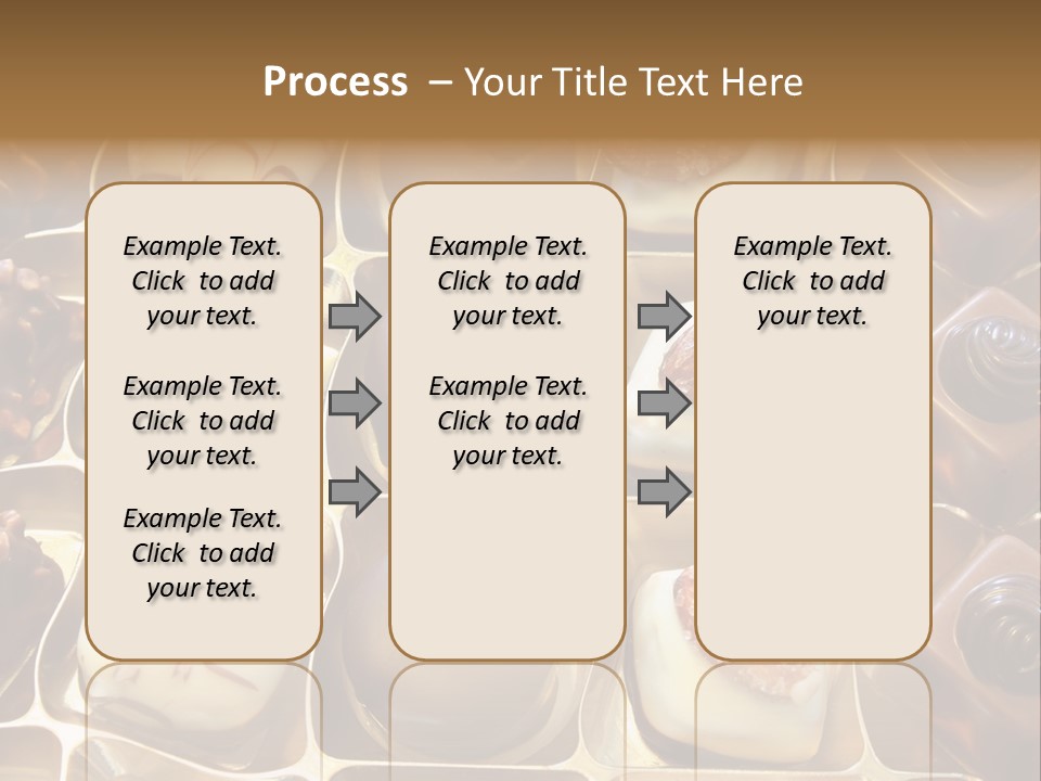 An Array Of Chocolates. PowerPoint Template