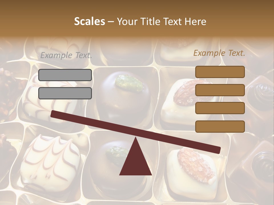 An Array Of Chocolates. PowerPoint Template