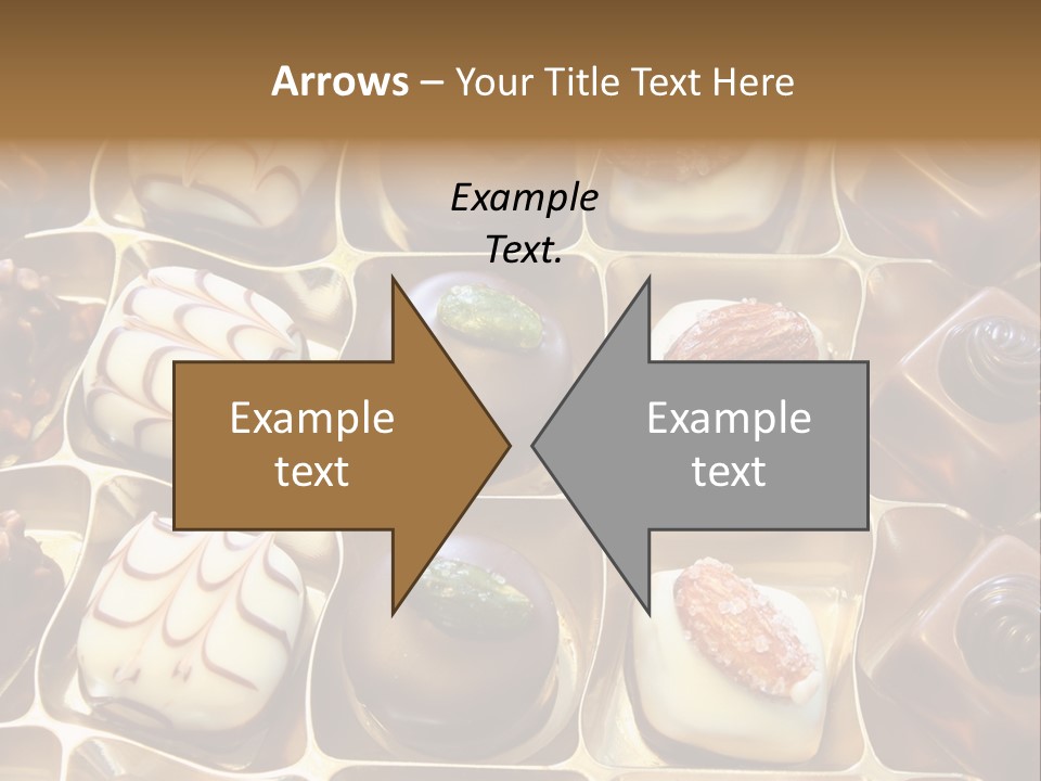 An Array Of Chocolates. PowerPoint Template