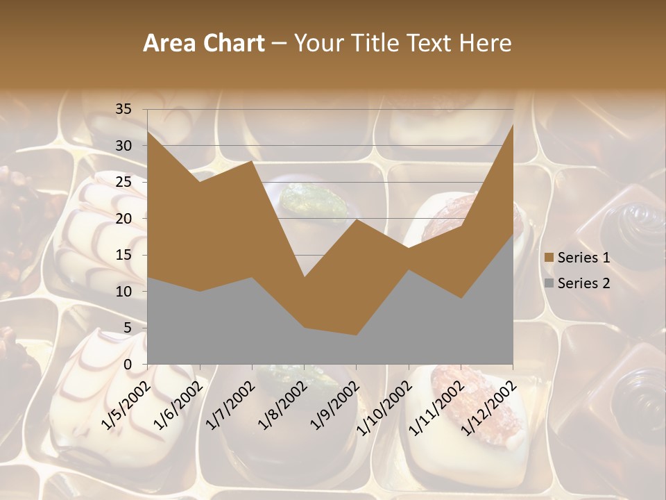 An Array Of Chocolates. PowerPoint Template