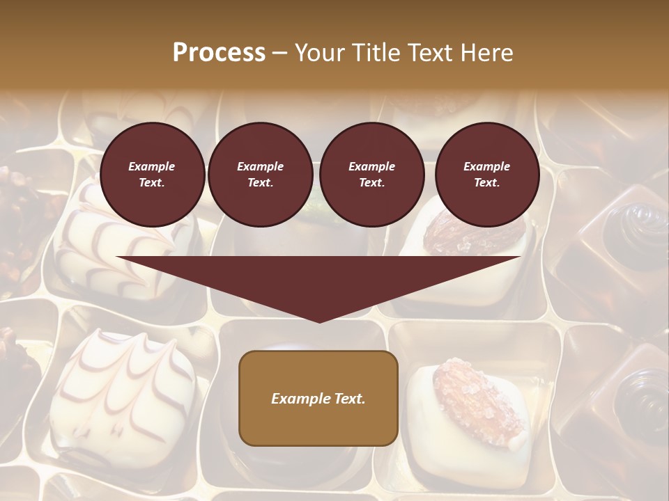 An Array Of Chocolates. PowerPoint Template