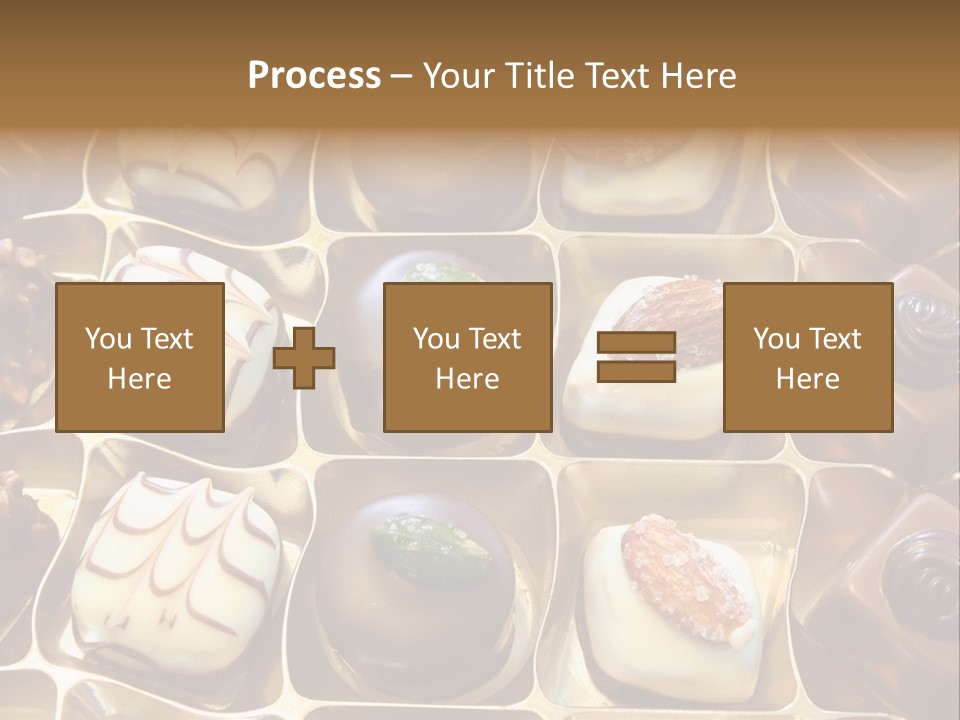 An Array Of Chocolates. PowerPoint Template