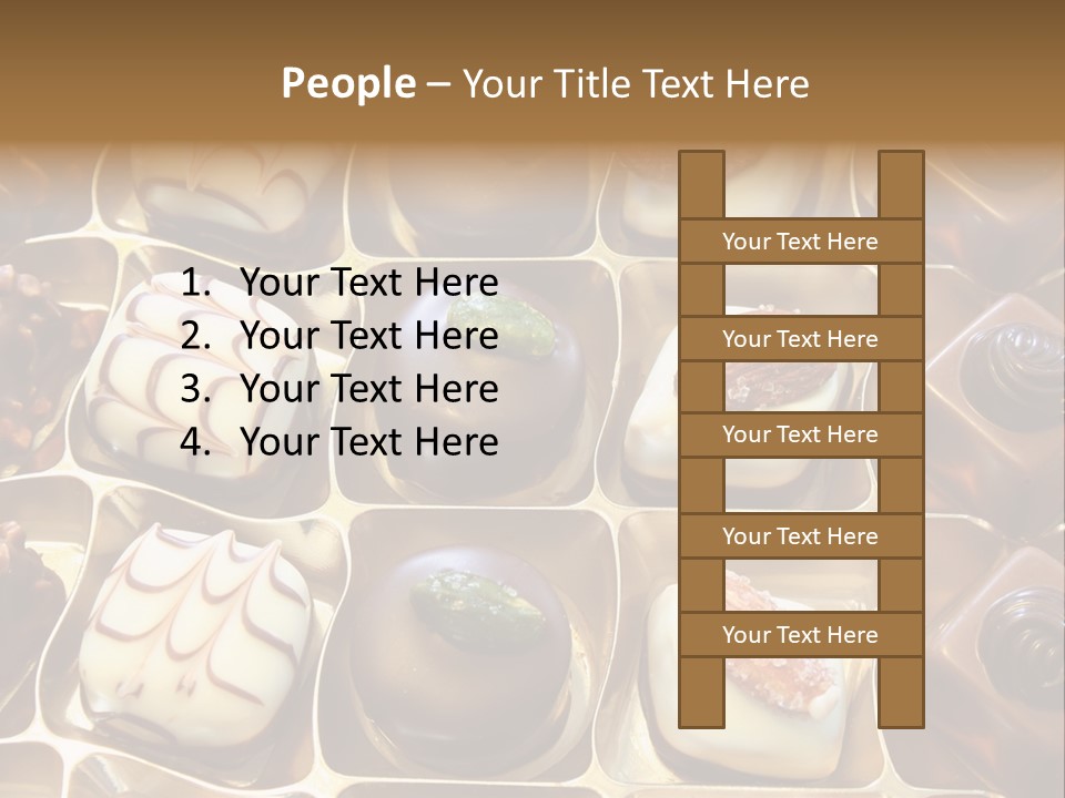 An Array Of Chocolates. PowerPoint Template
