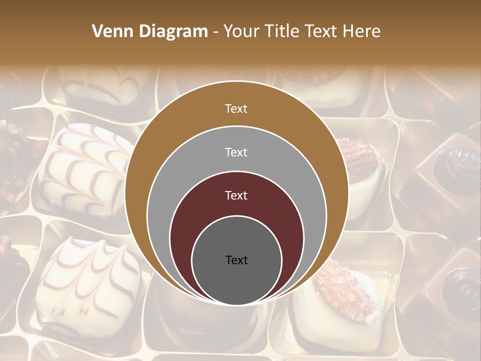 An Array Of Chocolates. PowerPoint Template