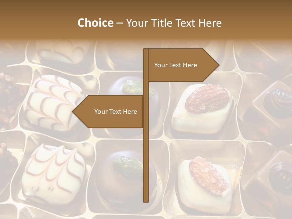 An Array Of Chocolates. PowerPoint Template
