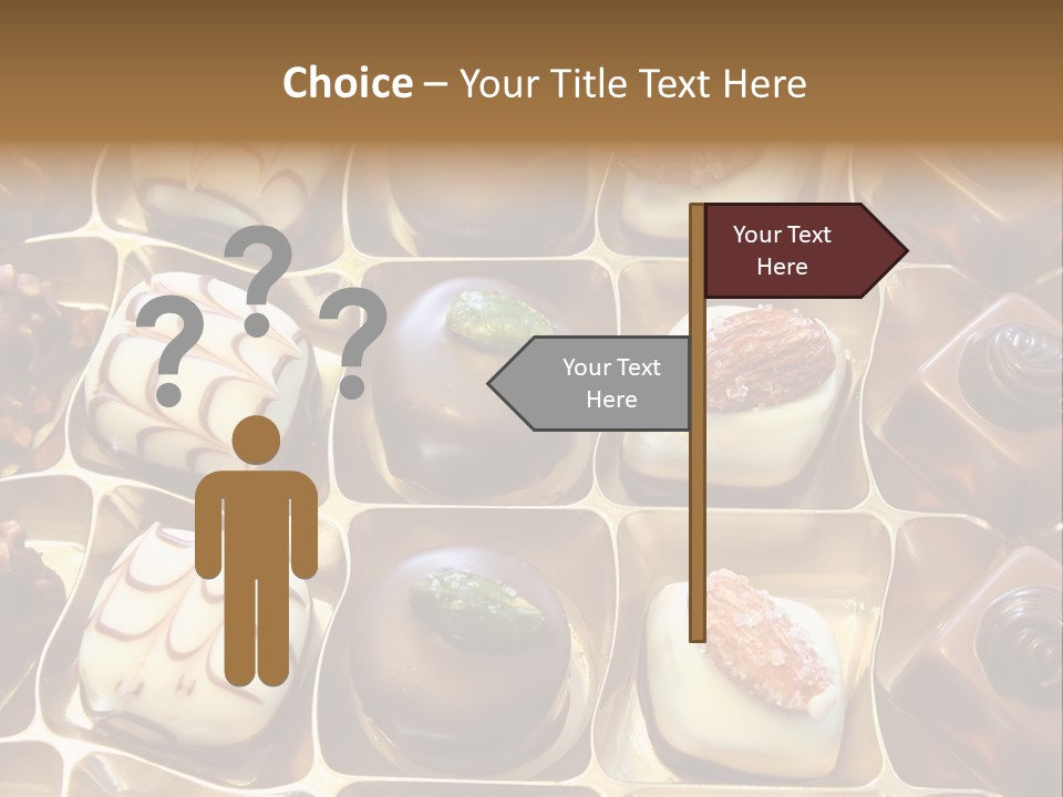 An Array Of Chocolates. PowerPoint Template