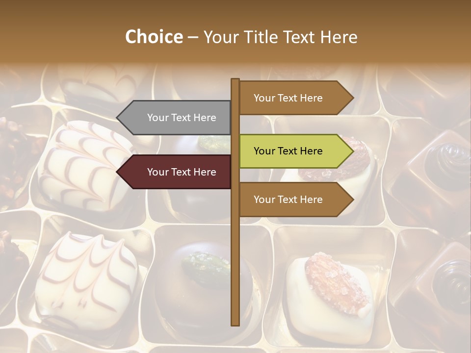 An Array Of Chocolates. PowerPoint Template