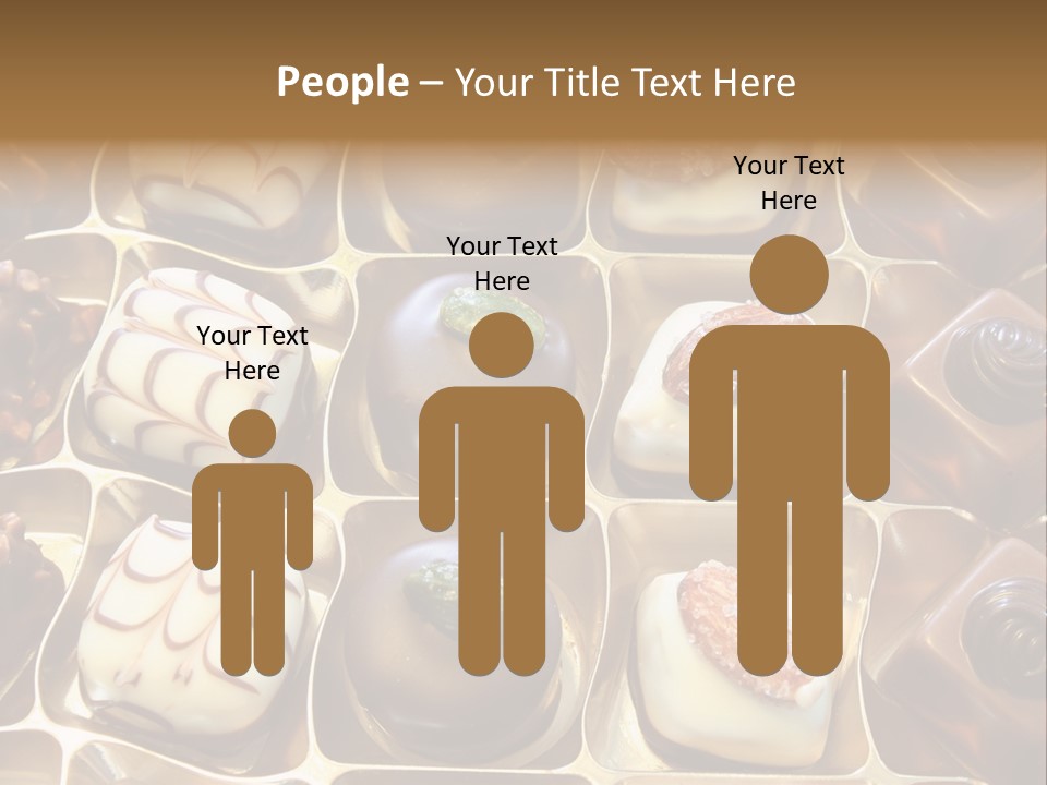 An Array Of Chocolates. PowerPoint Template