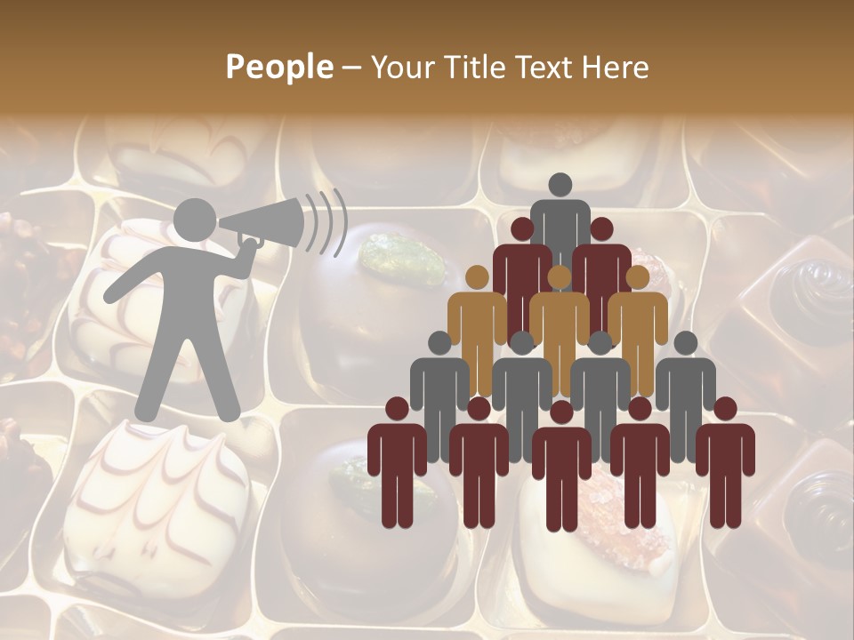 An Array Of Chocolates. PowerPoint Template