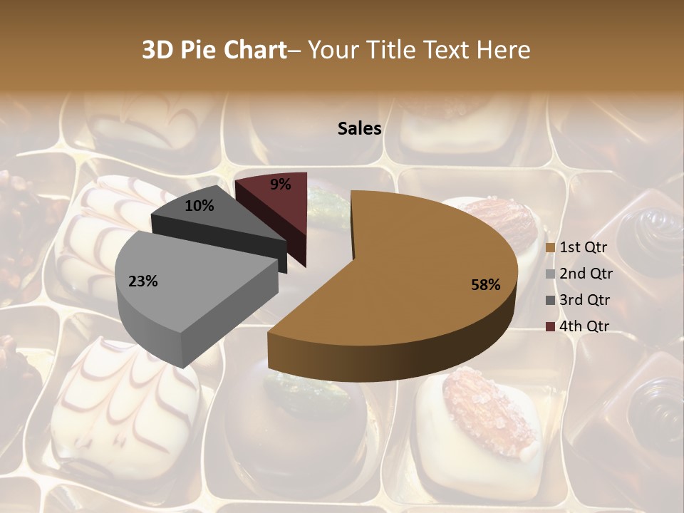 An Array Of Chocolates. PowerPoint Template
