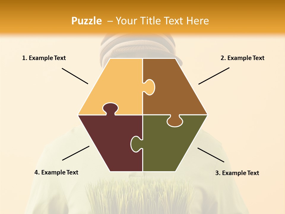 A Man Holding A Box Of Grass Powerpoint Template PowerPoint Template