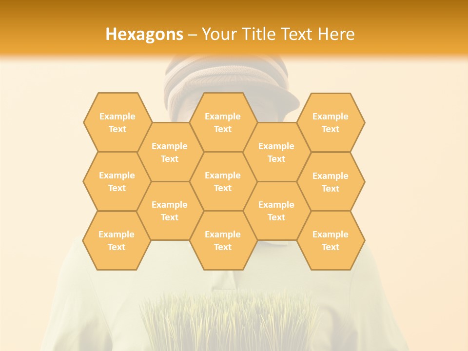 A Man Holding A Box Of Grass Powerpoint Template PowerPoint Template