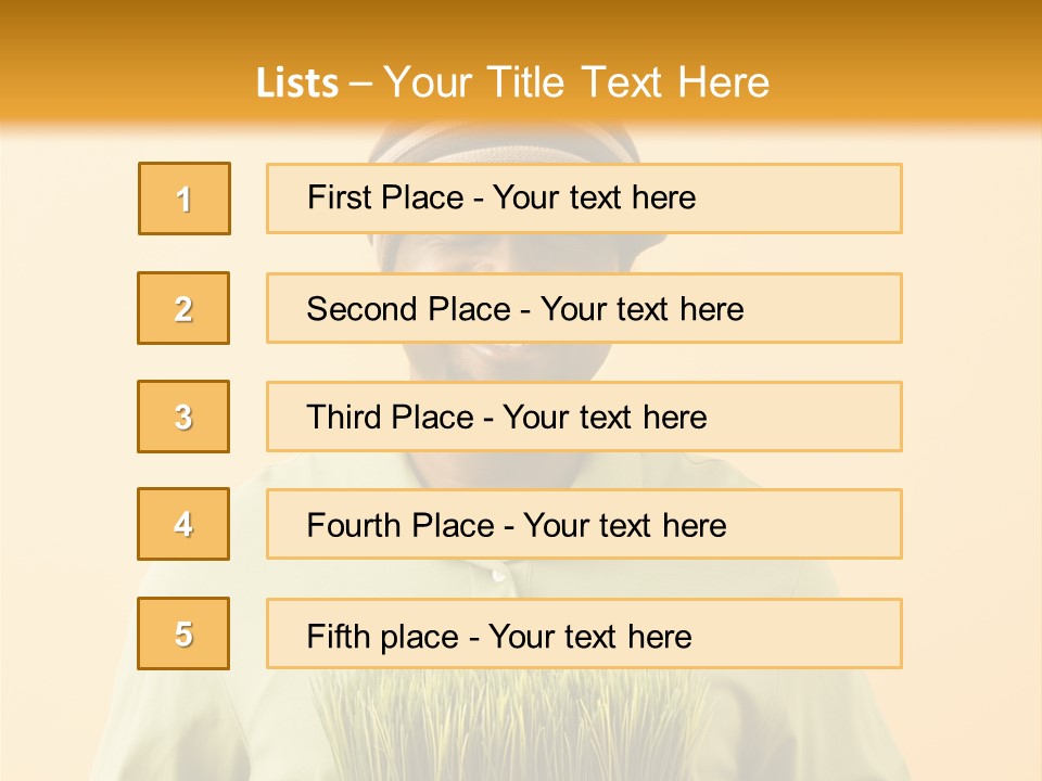A Man Holding A Box Of Grass Powerpoint Template PowerPoint Template