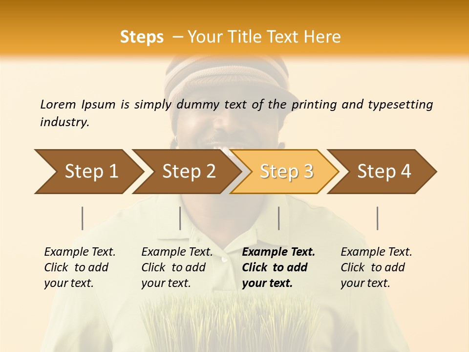 A Man Holding A Box Of Grass Powerpoint Template PowerPoint Template