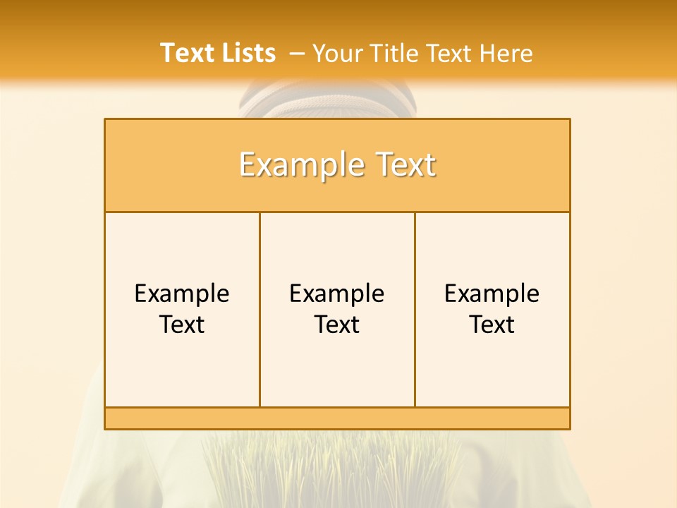 A Man Holding A Box Of Grass Powerpoint Template PowerPoint Template