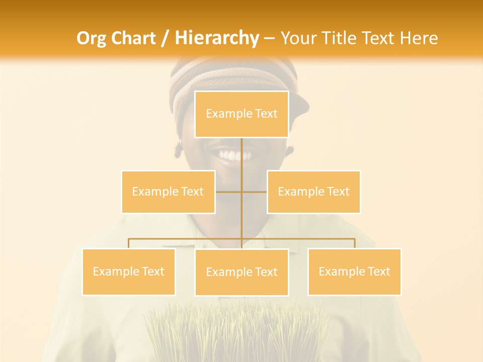 A Man Holding A Box Of Grass Powerpoint Template PowerPoint Template