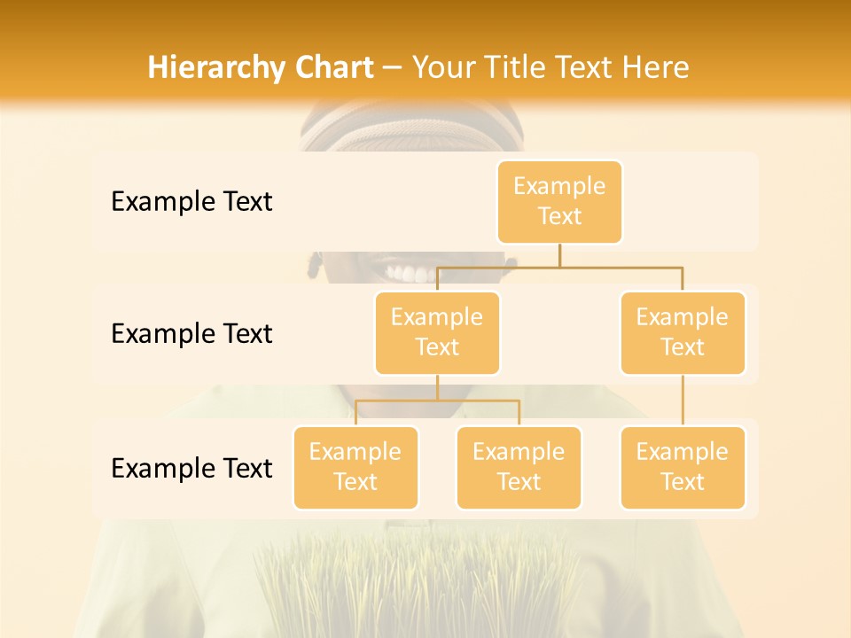 A Man Holding A Box Of Grass Powerpoint Template PowerPoint Template
