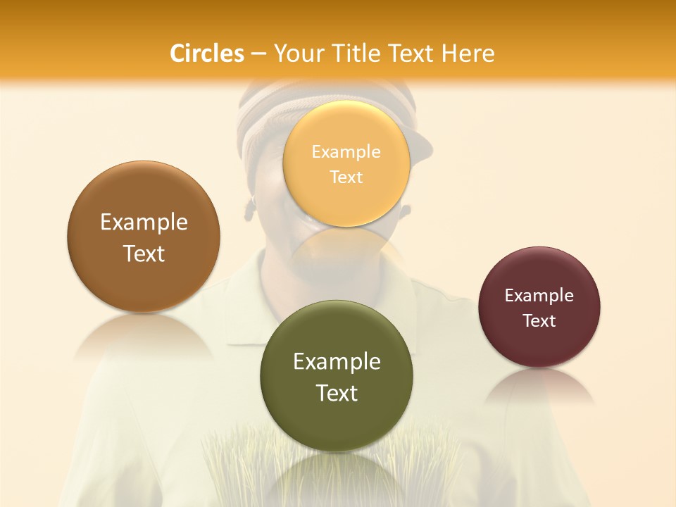 A Man Holding A Box Of Grass Powerpoint Template PowerPoint Template