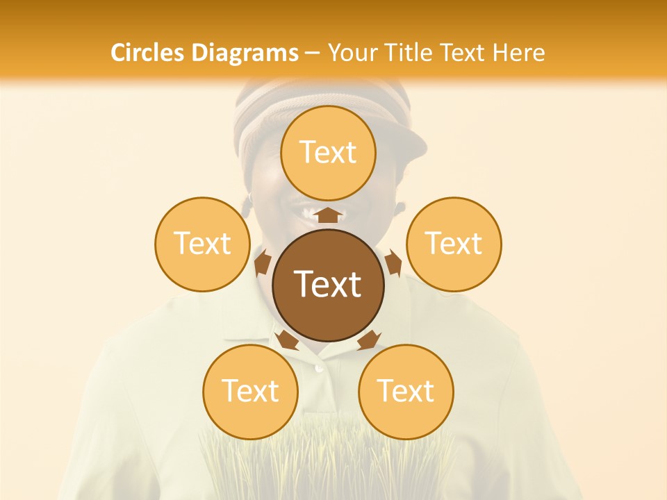 A Man Holding A Box Of Grass Powerpoint Template PowerPoint Template