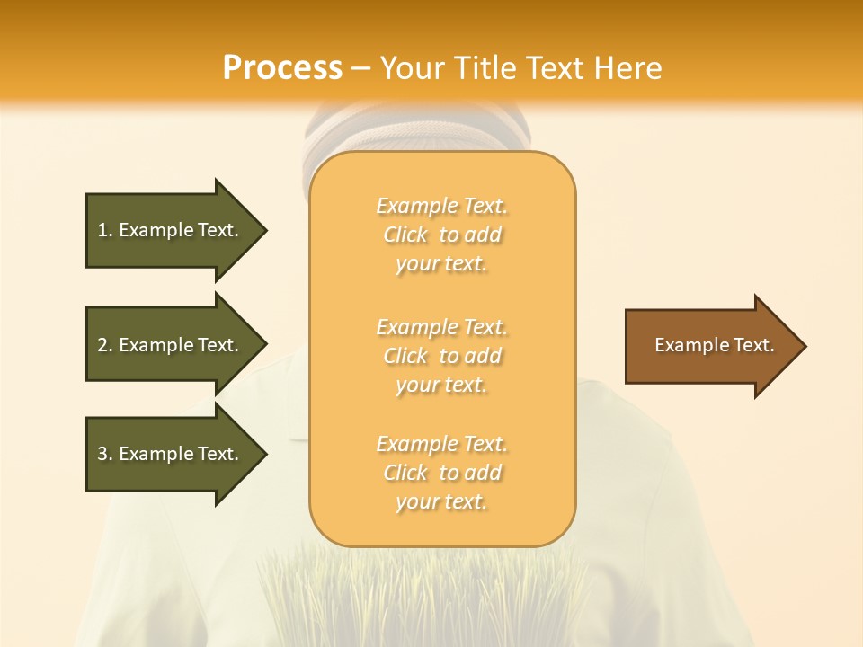 A Man Holding A Box Of Grass Powerpoint Template PowerPoint Template