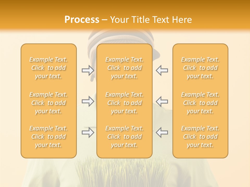A Man Holding A Box Of Grass Powerpoint Template PowerPoint Template