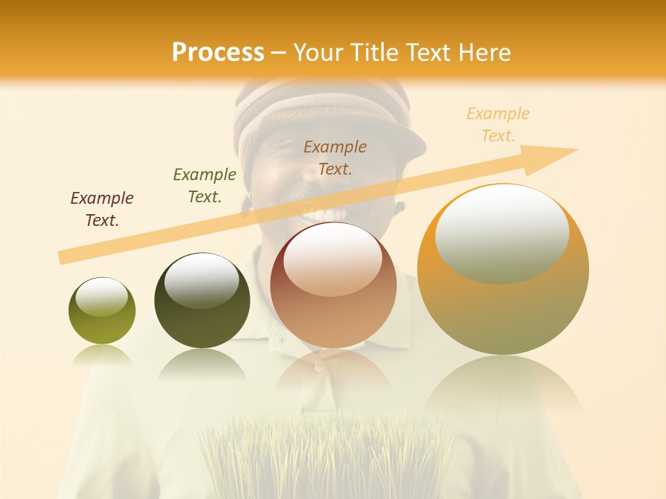 A Man Holding A Box Of Grass Powerpoint Template PowerPoint Template