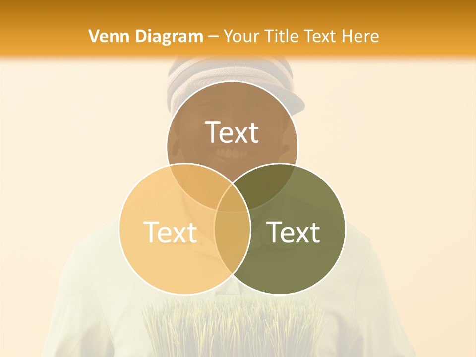 A Man Holding A Box Of Grass Powerpoint Template PowerPoint Template