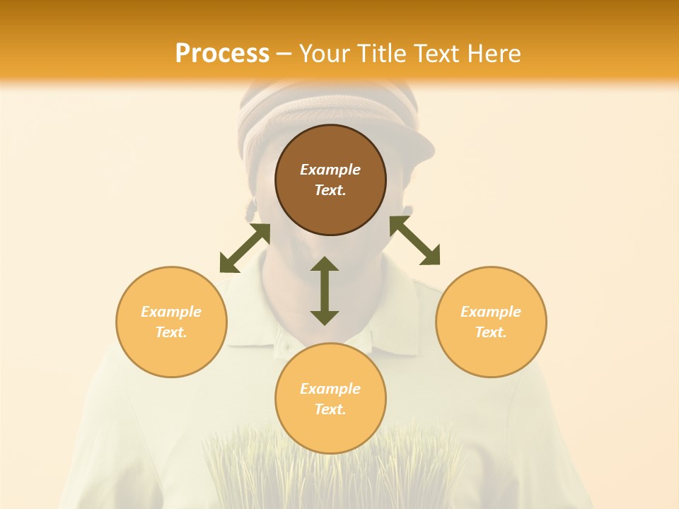 A Man Holding A Box Of Grass Powerpoint Template PowerPoint Template