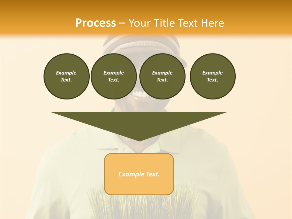 A Man Holding A Box Of Grass Powerpoint Template PowerPoint Template