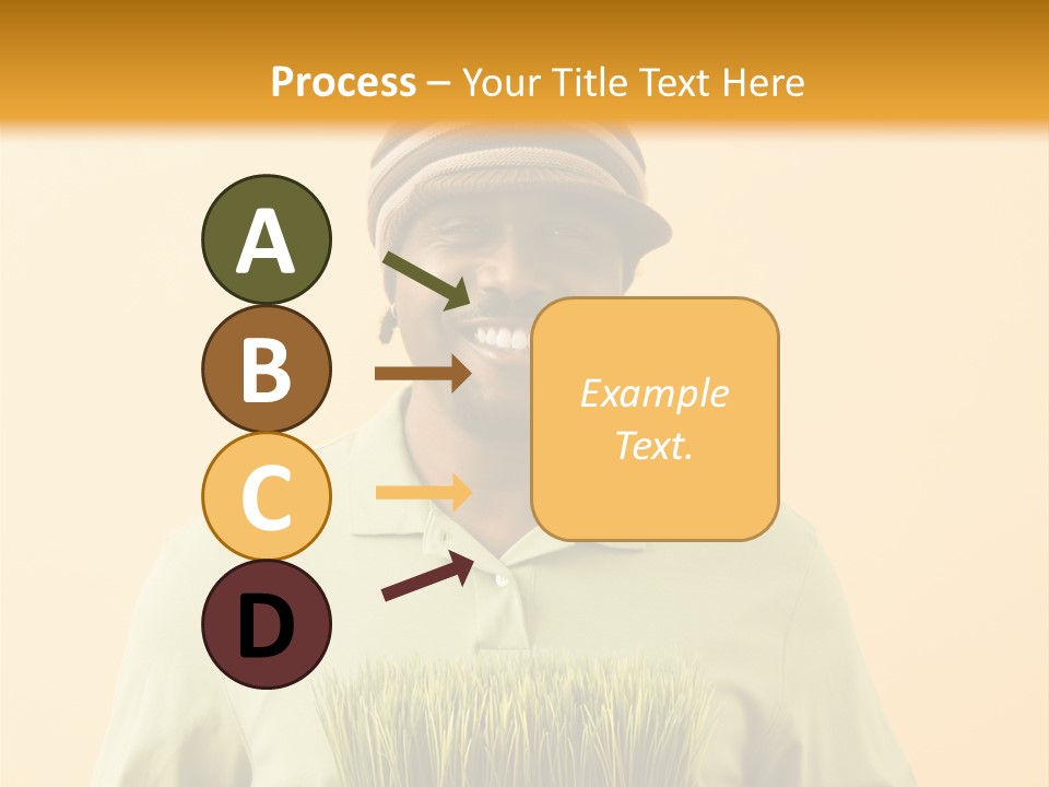 A Man Holding A Box Of Grass Powerpoint Template PowerPoint Template