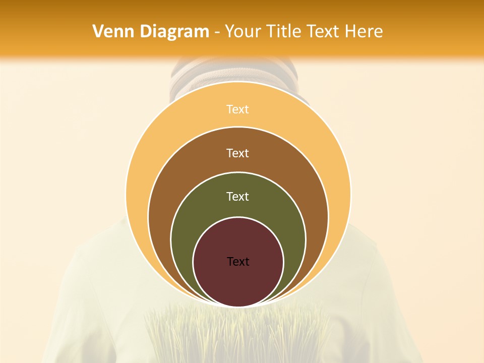 A Man Holding A Box Of Grass Powerpoint Template PowerPoint Template