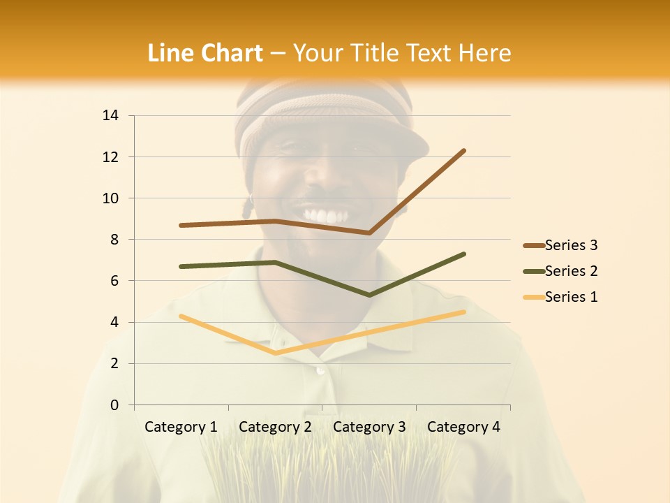 A Man Holding A Box Of Grass Powerpoint Template PowerPoint Template