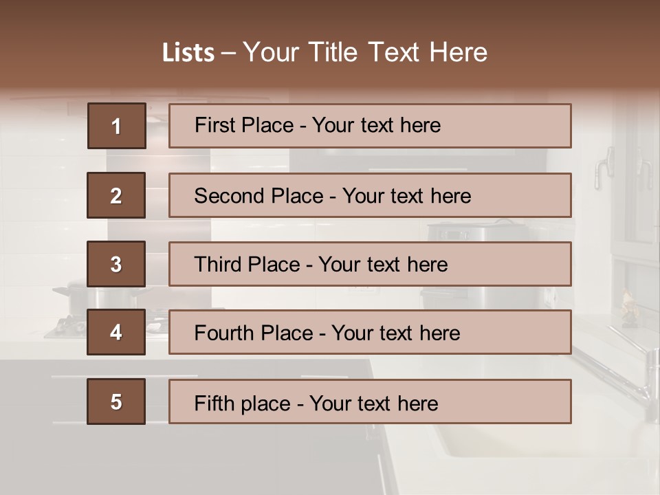 The New Kitchen Room PowerPoint Template