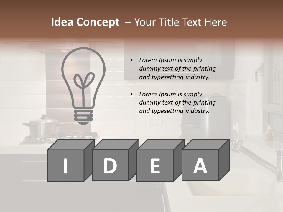 The New Kitchen Room PowerPoint Template