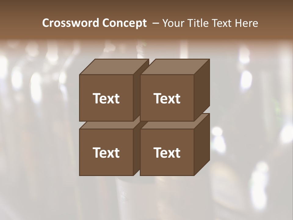 Blurred Liquor Bottles On A Bar. PowerPoint Template