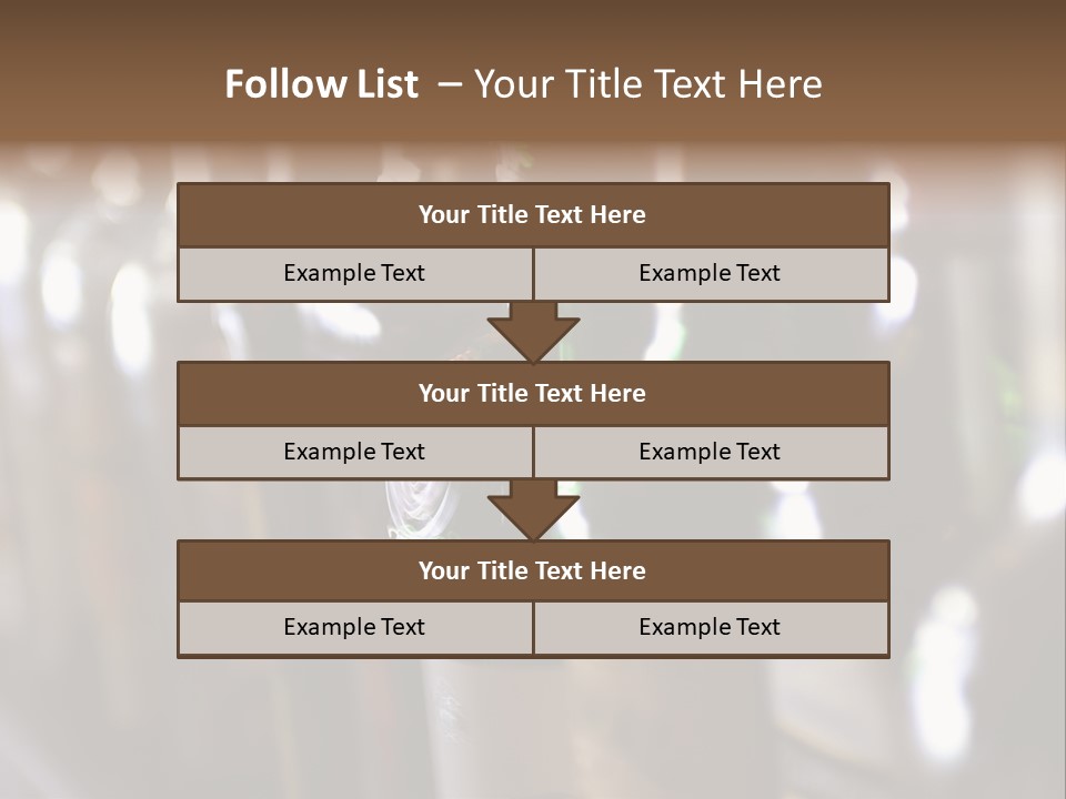 Blurred Liquor Bottles On A Bar. PowerPoint Template