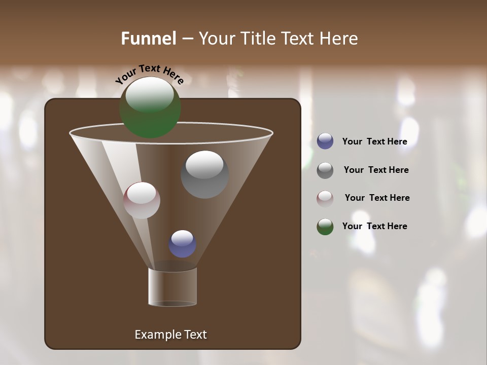 Blurred Liquor Bottles On A Bar. PowerPoint Template