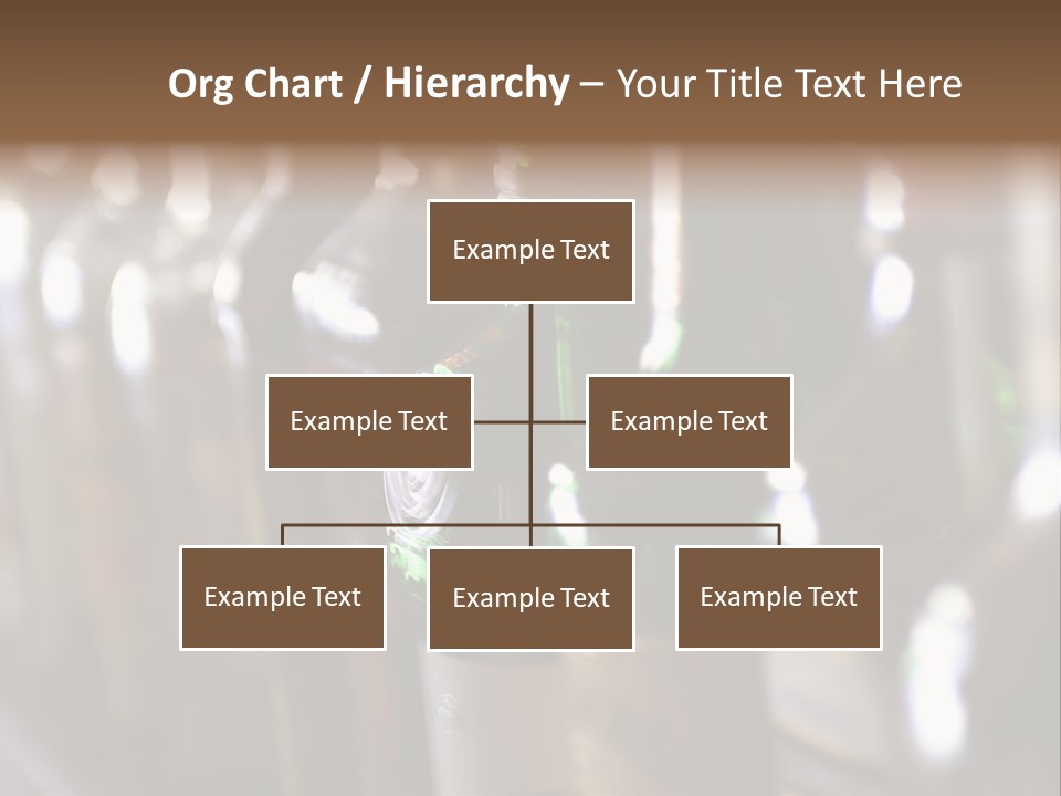 Blurred Liquor Bottles On A Bar. PowerPoint Template
