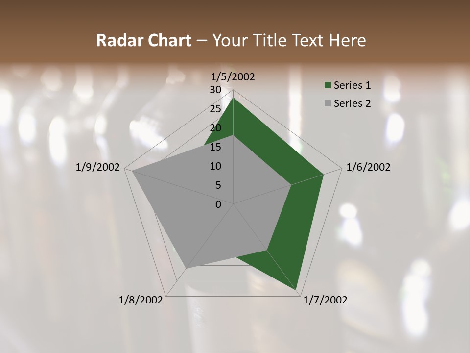 Blurred Liquor Bottles On A Bar. PowerPoint Template