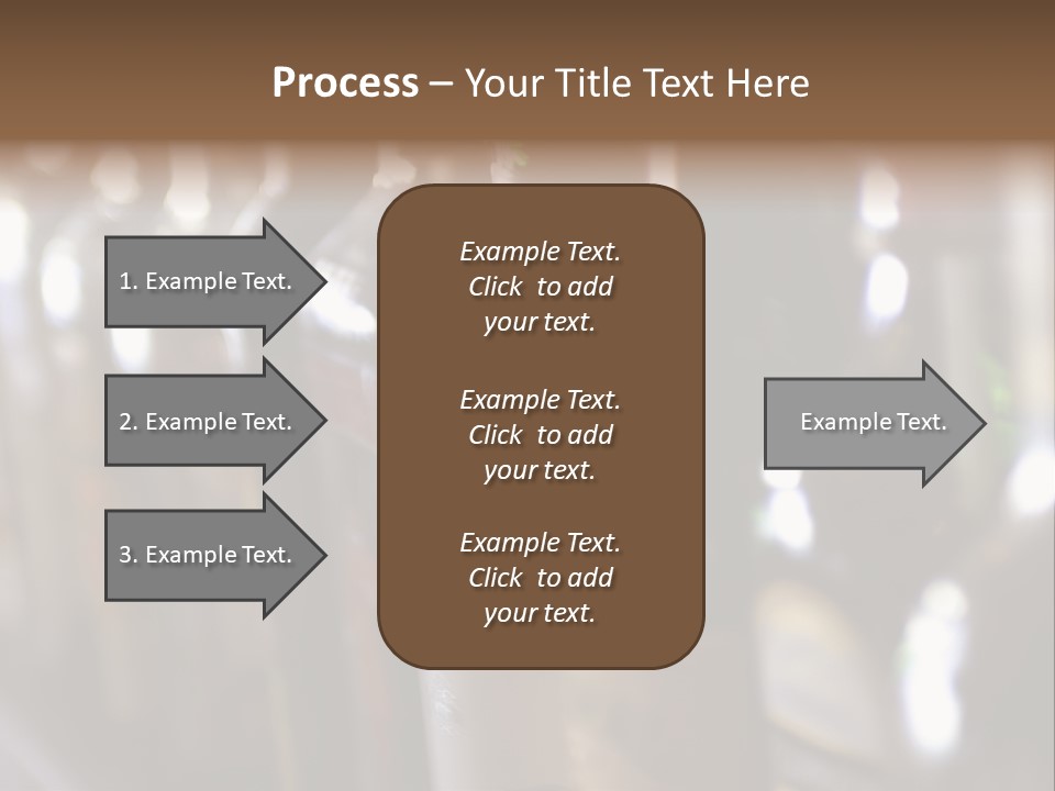Blurred Liquor Bottles On A Bar. PowerPoint Template