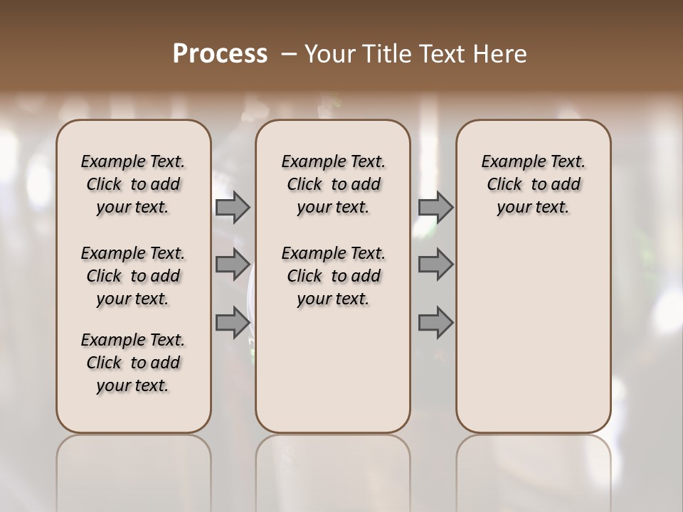 Blurred Liquor Bottles On A Bar. PowerPoint Template