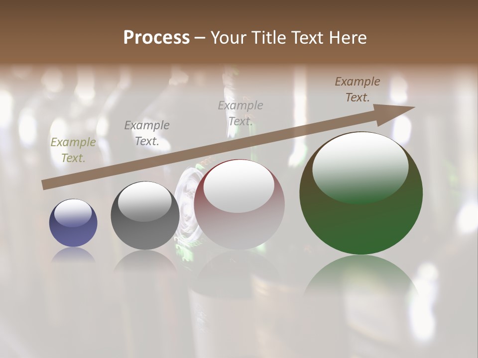 Blurred Liquor Bottles On A Bar. PowerPoint Template